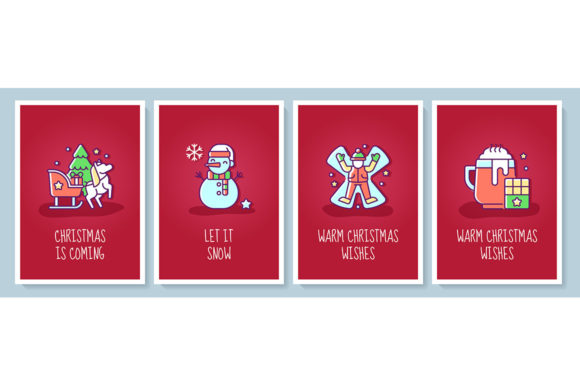 Christmas Event Celebration Card Set: Perfect for Your Holiday Greetings