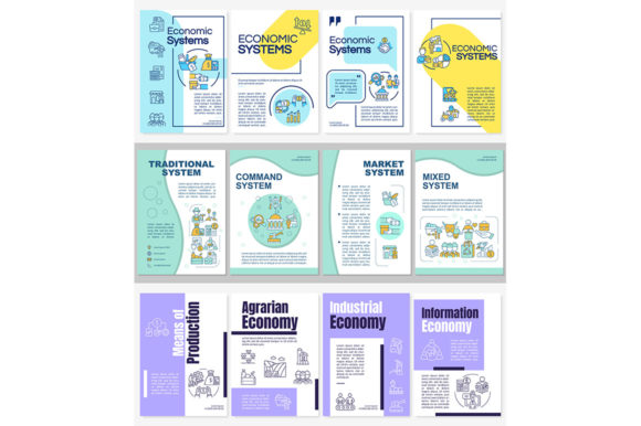 Exploring the Versatility of Economic System Types Brochure Templates