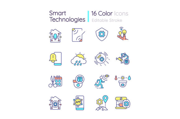 Smart Technologies RGB Color Icons Set