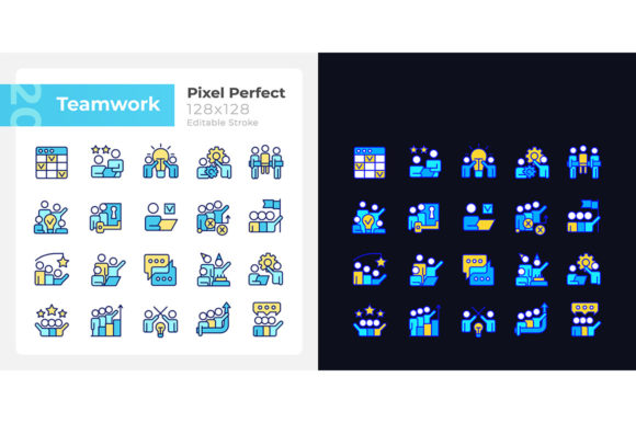 Teamwork Pixel Perfect Light and Dark Icons: A Comprehensive Guide