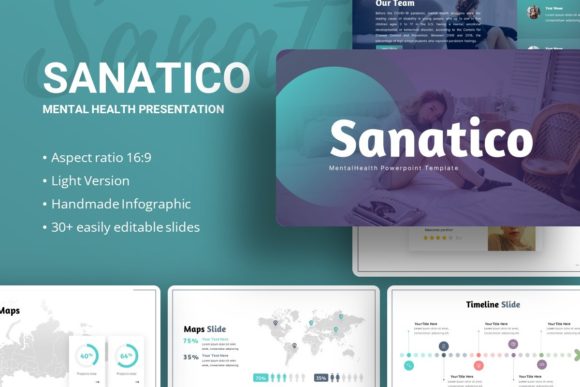 Unlocking Creativity and Professionalism with Sanatico Mental Health Presentation Template