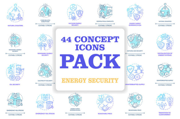 Unlocking Energy Security with the Concept Icons Bundle