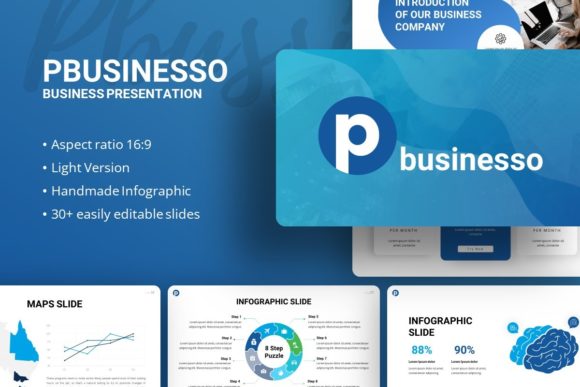 Unlocking Professionalism with Pbusinesso: A Versatile Business Presentation Template